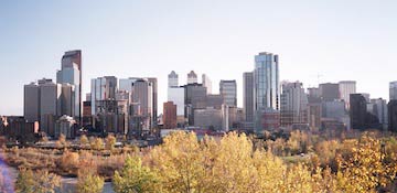 The Skyline of Calgary, Alberta